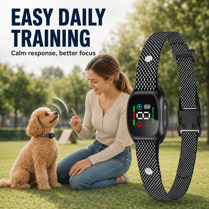 🛡️🐾 50% OFF! Anti Bark Collar – Smart anti‑false triggering filters out other barks. IP67 waterproof & USB rechargeable – worry‑free training anywhere! 💦✅