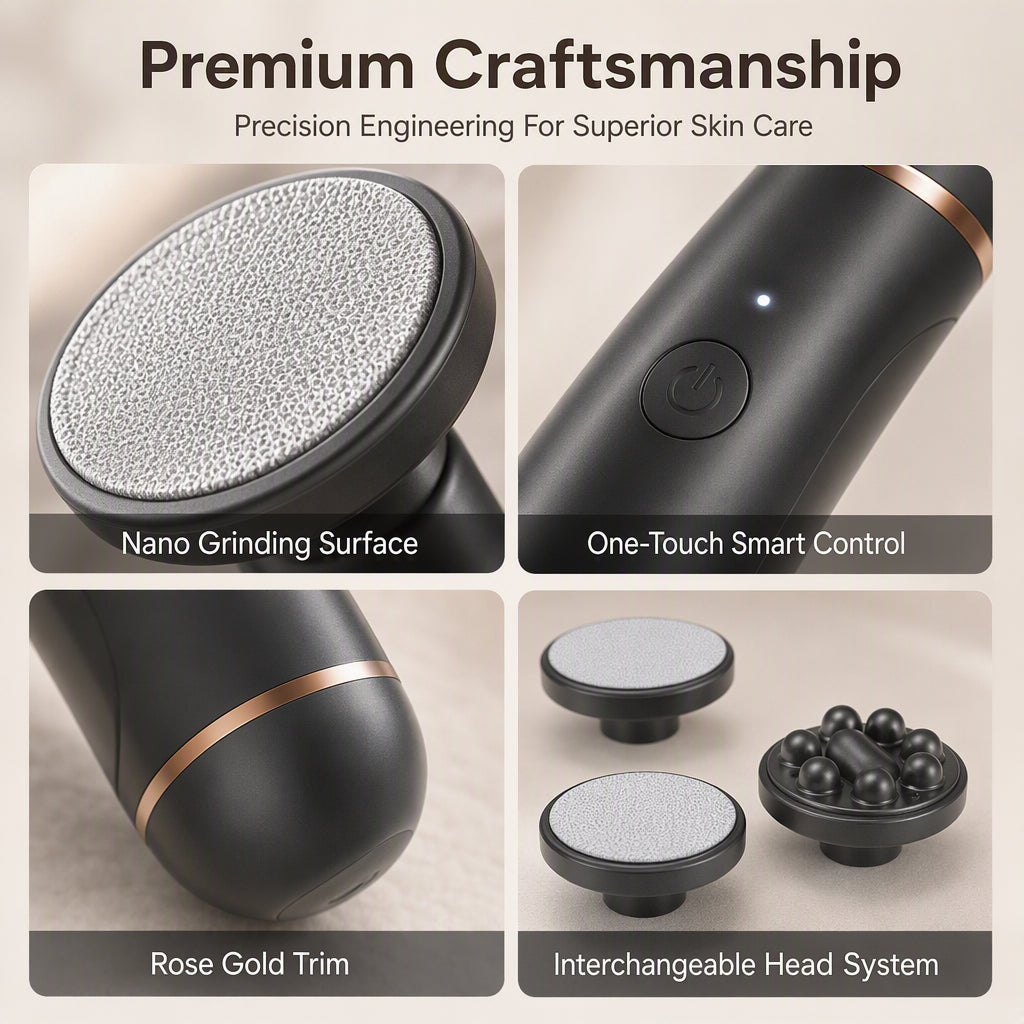 🥳HOT SALE🥳💞10K+ SOLD! Foot Remover ! 3-in-1, nano glass & dual speed. Soft, smooth feet – grab yours! ✅