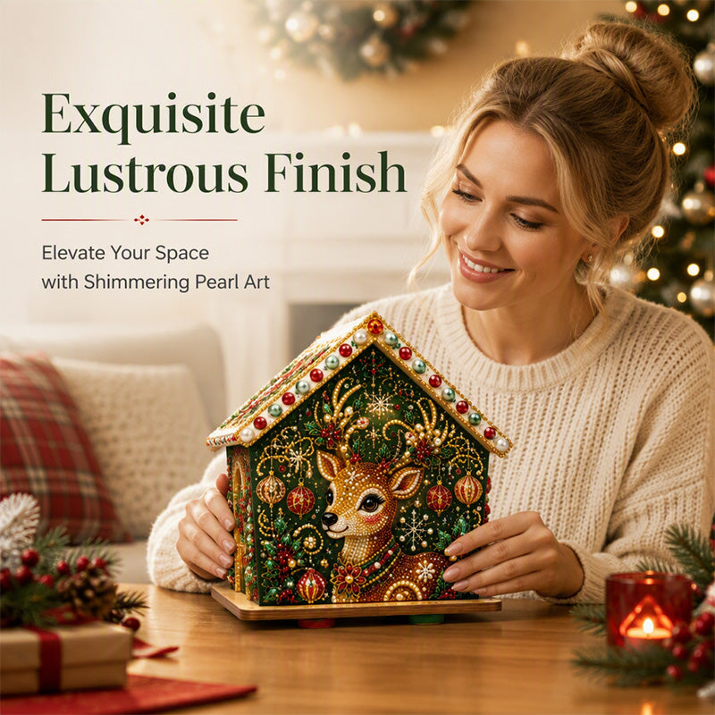🎄  HOT SALE 50% OFF🎅 3D Pearl Art Christmas Kit — Sparkling DIY Holiday Decor