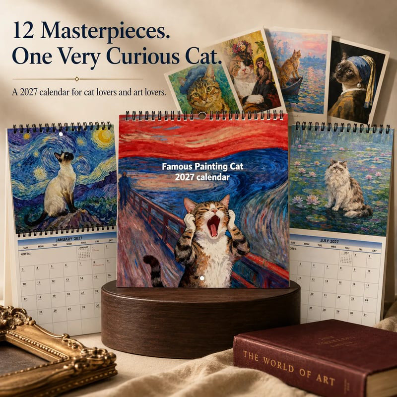 ⏳Limited-time 50% off⏰2027 Funny Cat Meme Calendar🐱📅