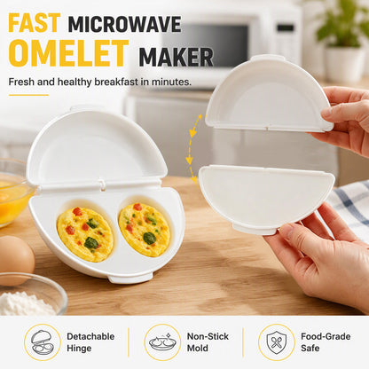 🍳2‑in‑1 Microwave Omelet & Egg Cooker