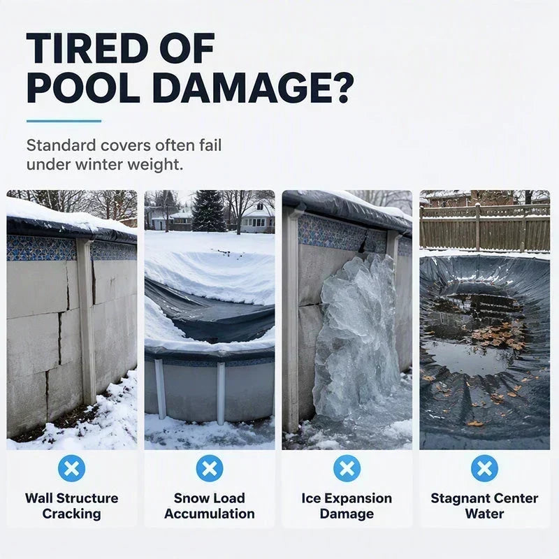 Round Inflatable Pool Winterizing Air Pillow – Ice Pressure Relief, Winter Pool Protector