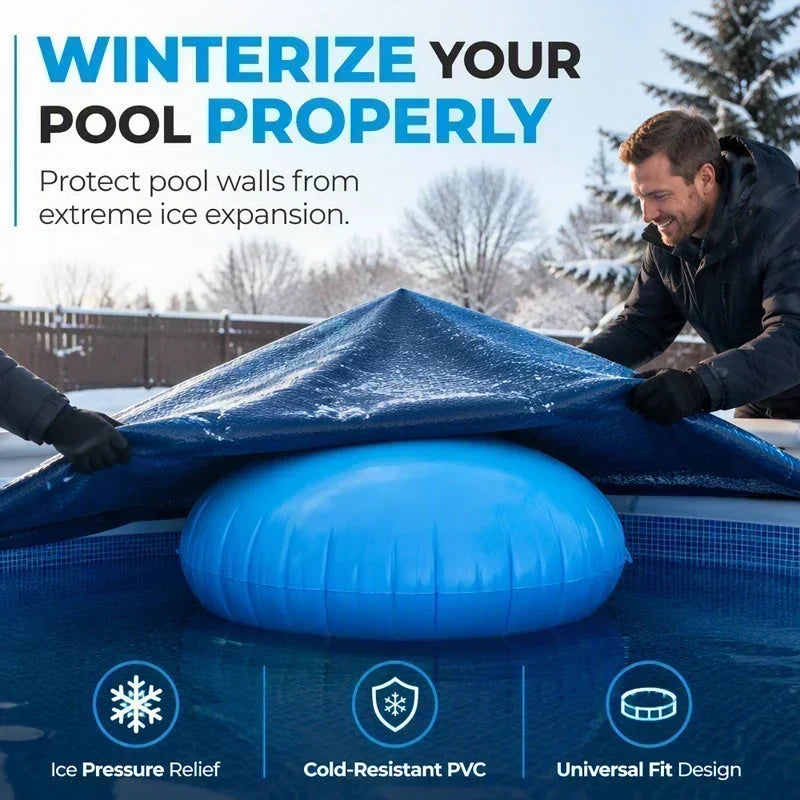 Round Inflatable Pool Winterizing Air Pillow – Ice Pressure Relief, Winter Pool Protector