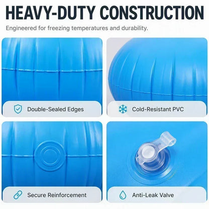 Round Inflatable Pool Winterizing Air Pillow – Ice Pressure Relief, Winter Pool Protector