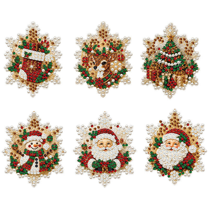 5D DIY Christmas Ornament – Sparkling Beads & Acrylic, 3D Glow, Easy to Make. Perfect for the Tree, Window & Gifts!
