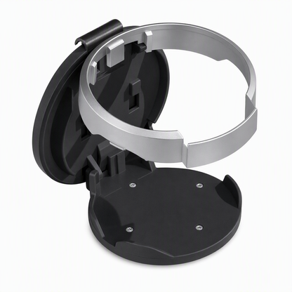 Universal Foldable Car Cup Holder with Hook, Space-Saving Vehicle Drink Holder for Bottles, Coffee Cups & Tumblers