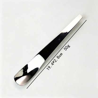 Long-Handle Dessert Spoon✨Wide Shallow Scoop, Multipurpose Metal Spoon for Ice Cream, Jam, Yogurt, Cake & Daily Kitchen Use