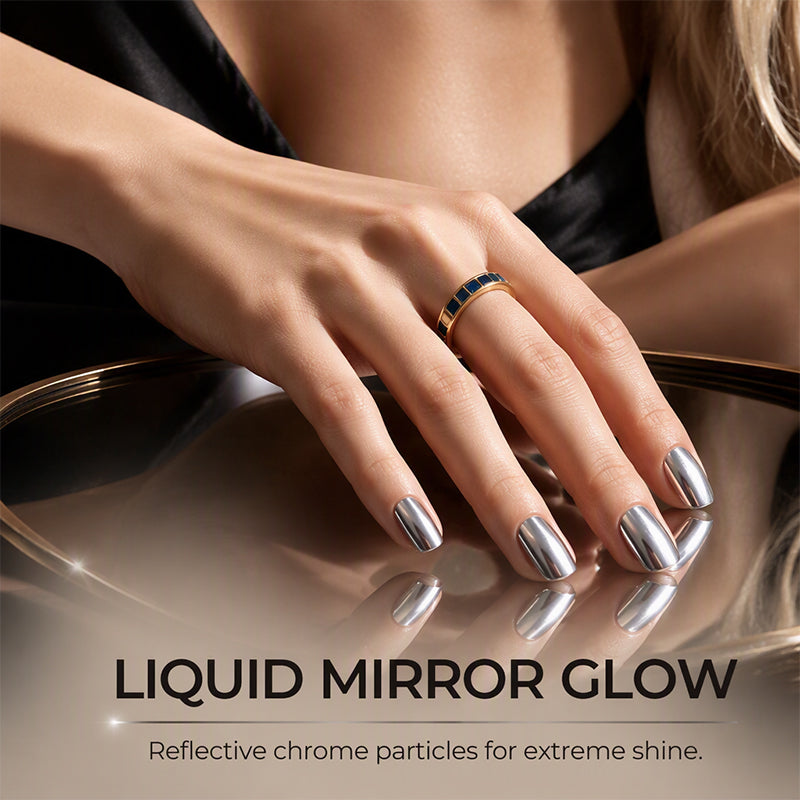 No-Bake Galaxy Chrome Nail Polish – Air Dry, Shiny, Salon Look