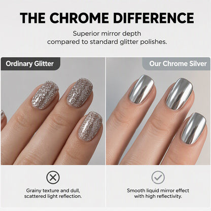No-Bake Galaxy Chrome Nail Polish – Air Dry, Shiny, Salon Look