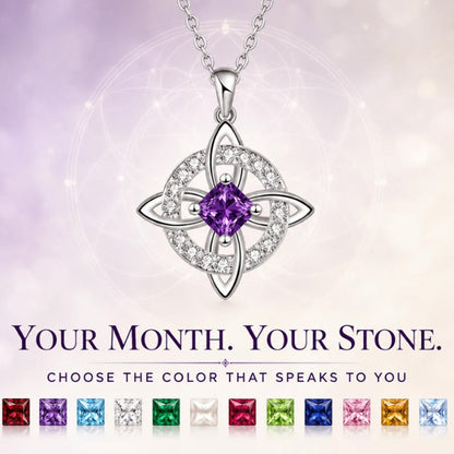 Elegant Celtic Knot Witch Knot Pendant Necklace