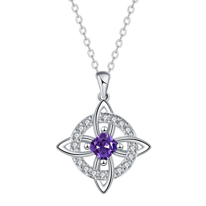 Elegant Celtic Knot Witch Knot Pendant Necklace