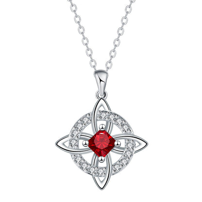 Elegant Celtic Knot Witch Knot Pendant Necklace