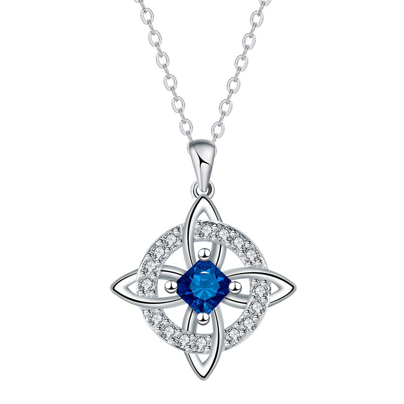 Elegant Celtic Knot Witch Knot Pendant Necklace