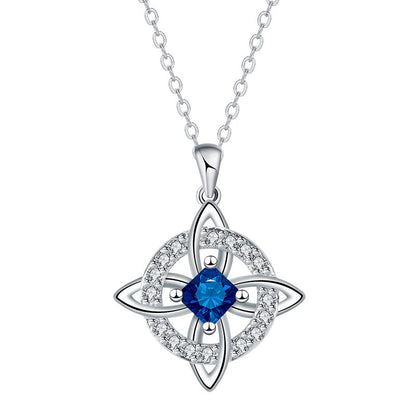 Elegant Celtic Knot Witch Knot Pendant Necklace