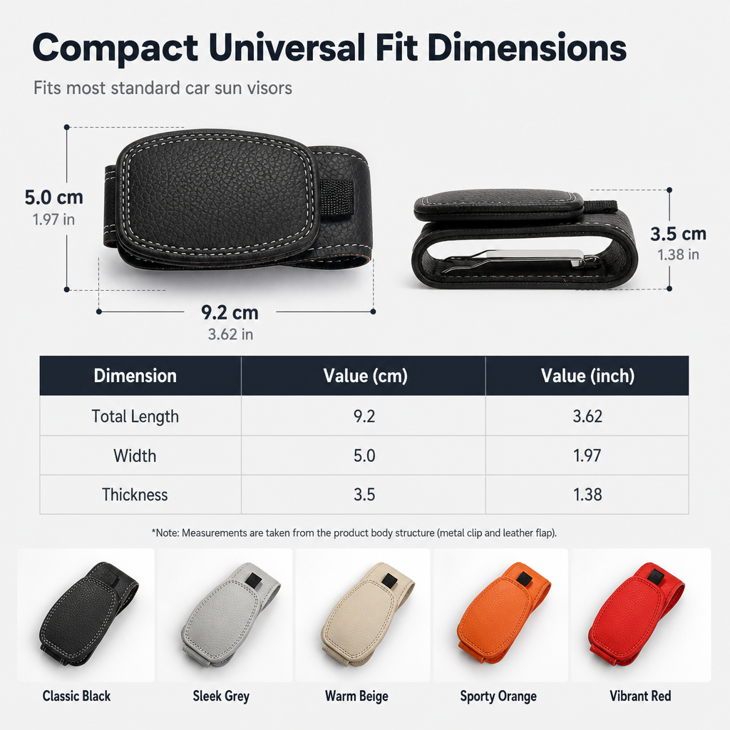 Car Sunglasses Holder Double Clip Eyeglasses Mount and Ticket Card Clip