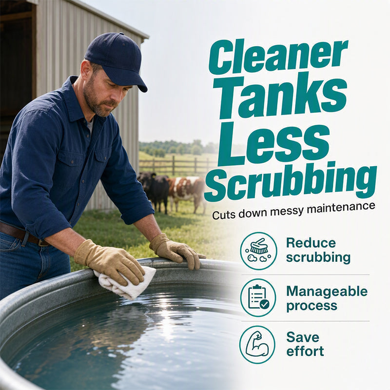 Fast-Dissolving Livestock Water Tank Cleaning Tablets