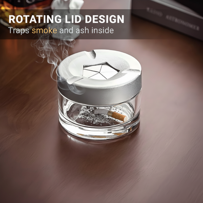Modern Minimalist Rotating Lid Ashtray