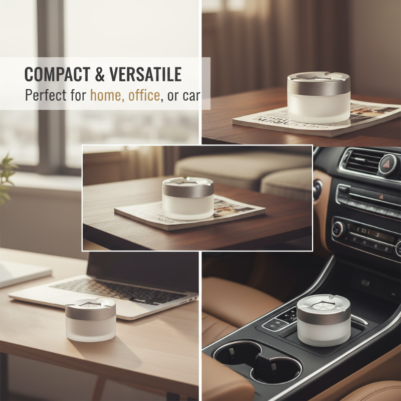 Modern Minimalist Rotating Lid Ashtray