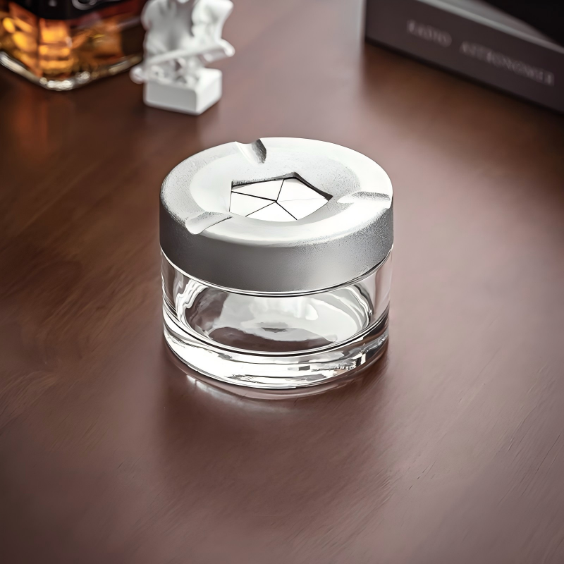 Modern Minimalist Rotating Lid Ashtray