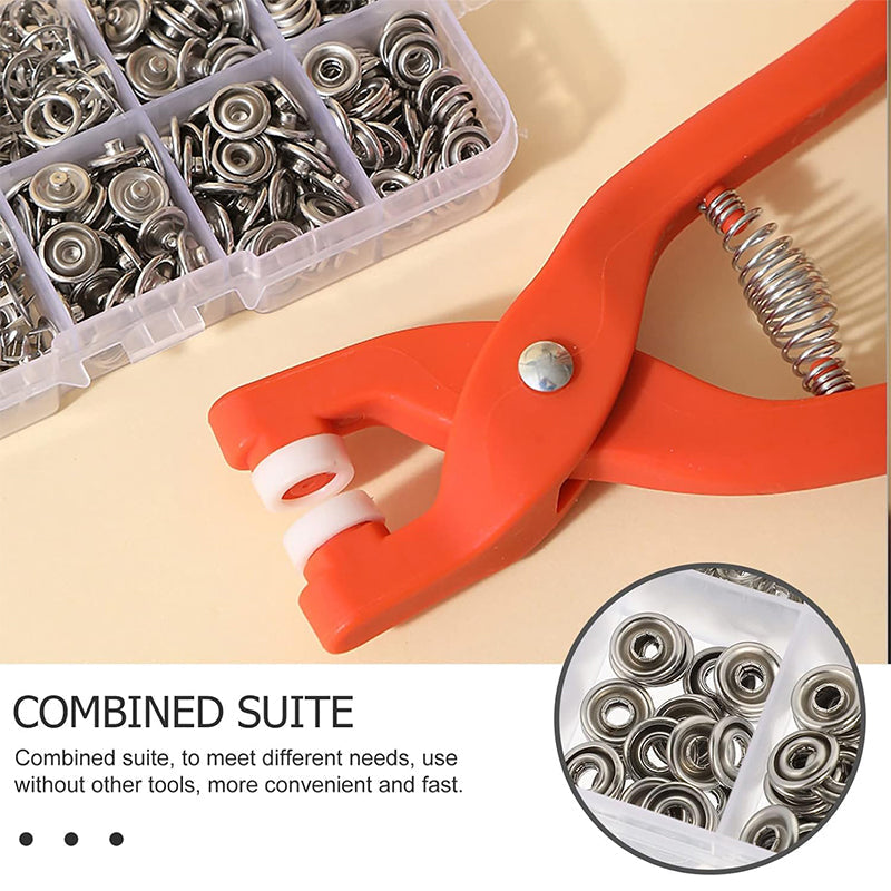 Sew-Free Snap Fastener Plier Kit