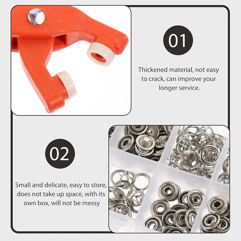 Sew-Free Snap Fastener Plier Kit