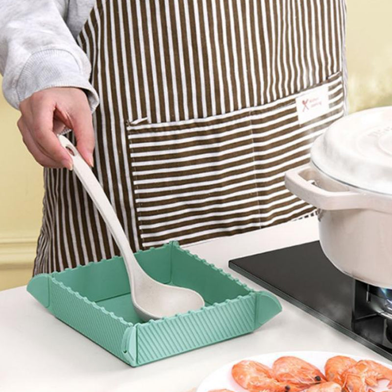 Magnetic Silicone Trivet — Foldable Pot Mat & Mini Tray