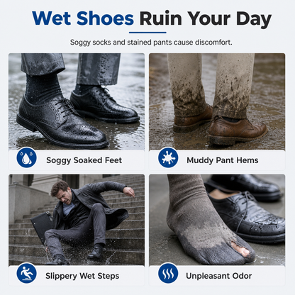 Waterproof High-Top Rain Shoe Covers