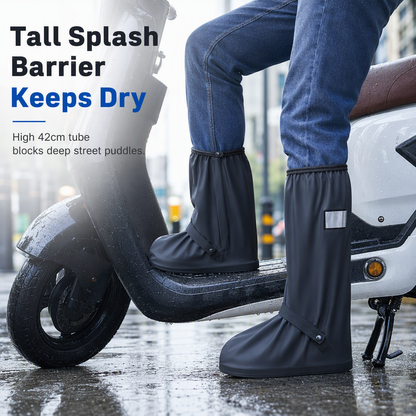 Waterproof High-Top Rain Shoe Covers