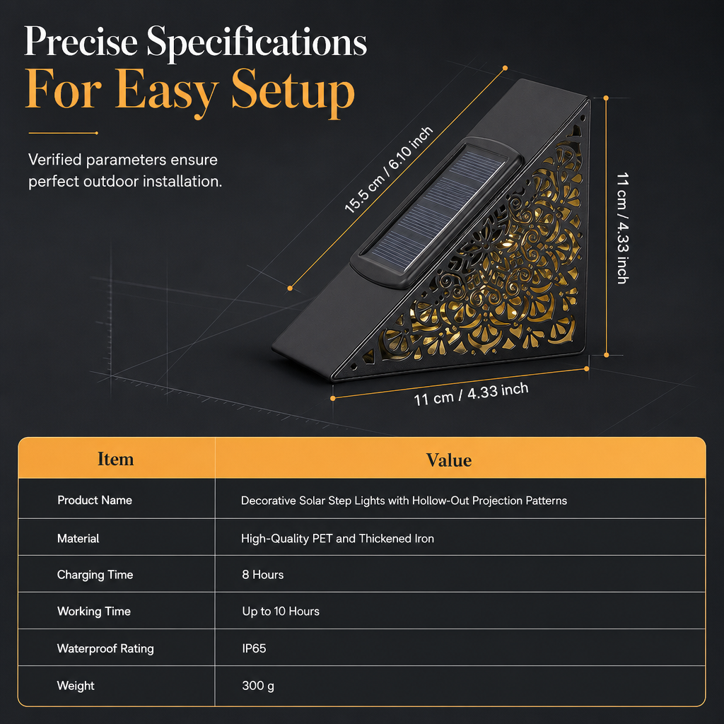 Solar Step Light – For stairs, decks & pathways