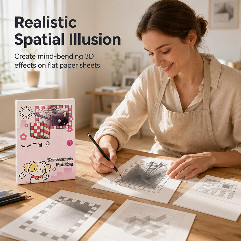 Kids 3D Tracing Activity Book