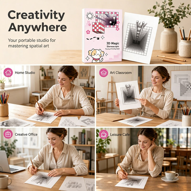 Kids 3D Tracing Activity Book