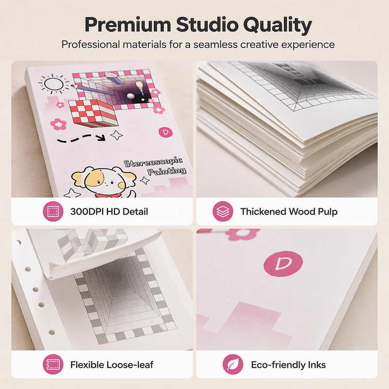 Kids 3D Tracing Activity Book
