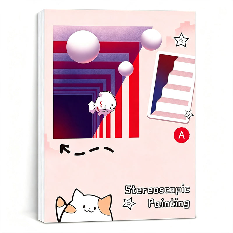 Kids 3D Tracing Activity Book