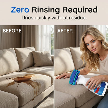 No-Wash Carpet & Sofa Cleaner with Brush