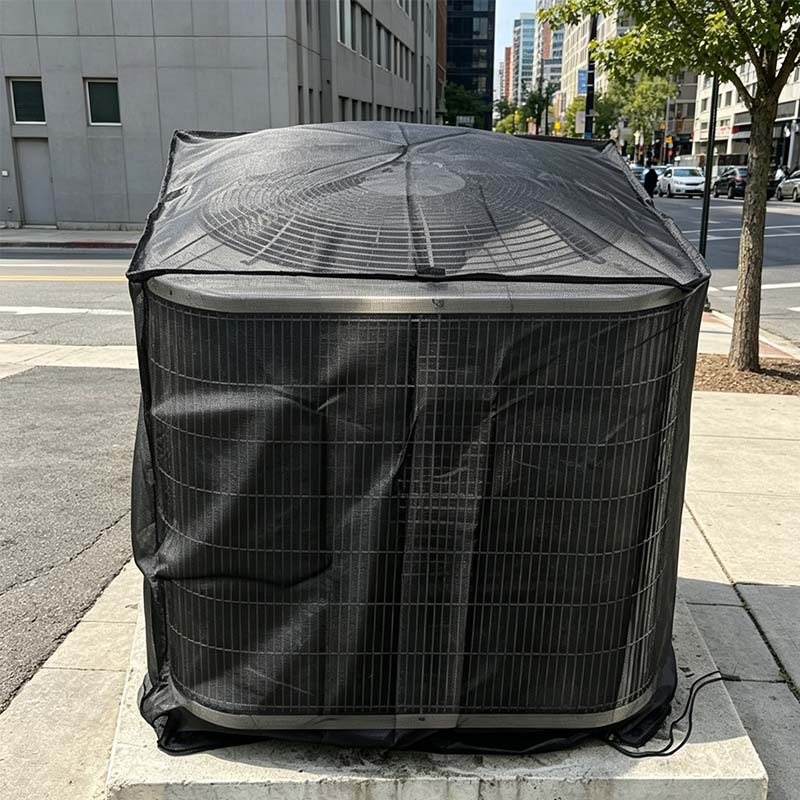 Outdoor Air Conditioner Cover with Mesh Sides