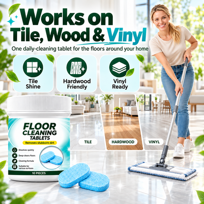 Floor Cleaning Effervescent Tablets for Mopping and Robot Vacuums