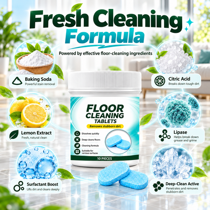 Floor Cleaning Effervescent Tablets for Mopping and Robot Vacuums