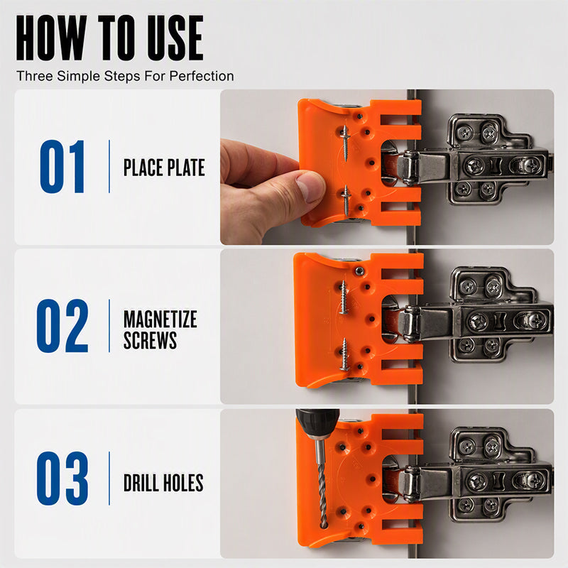 Magnetic Hinge Installation Positioner with 2.5mm Gap Limit Tool