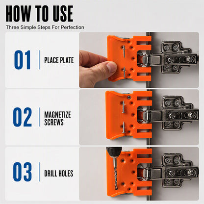 Magnetic Hinge Installation Positioner with 2.5mm Gap Limit Tool