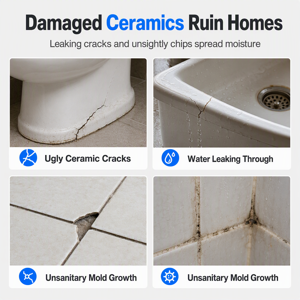 Quick-Drying Ceramic Tile Repair Paste