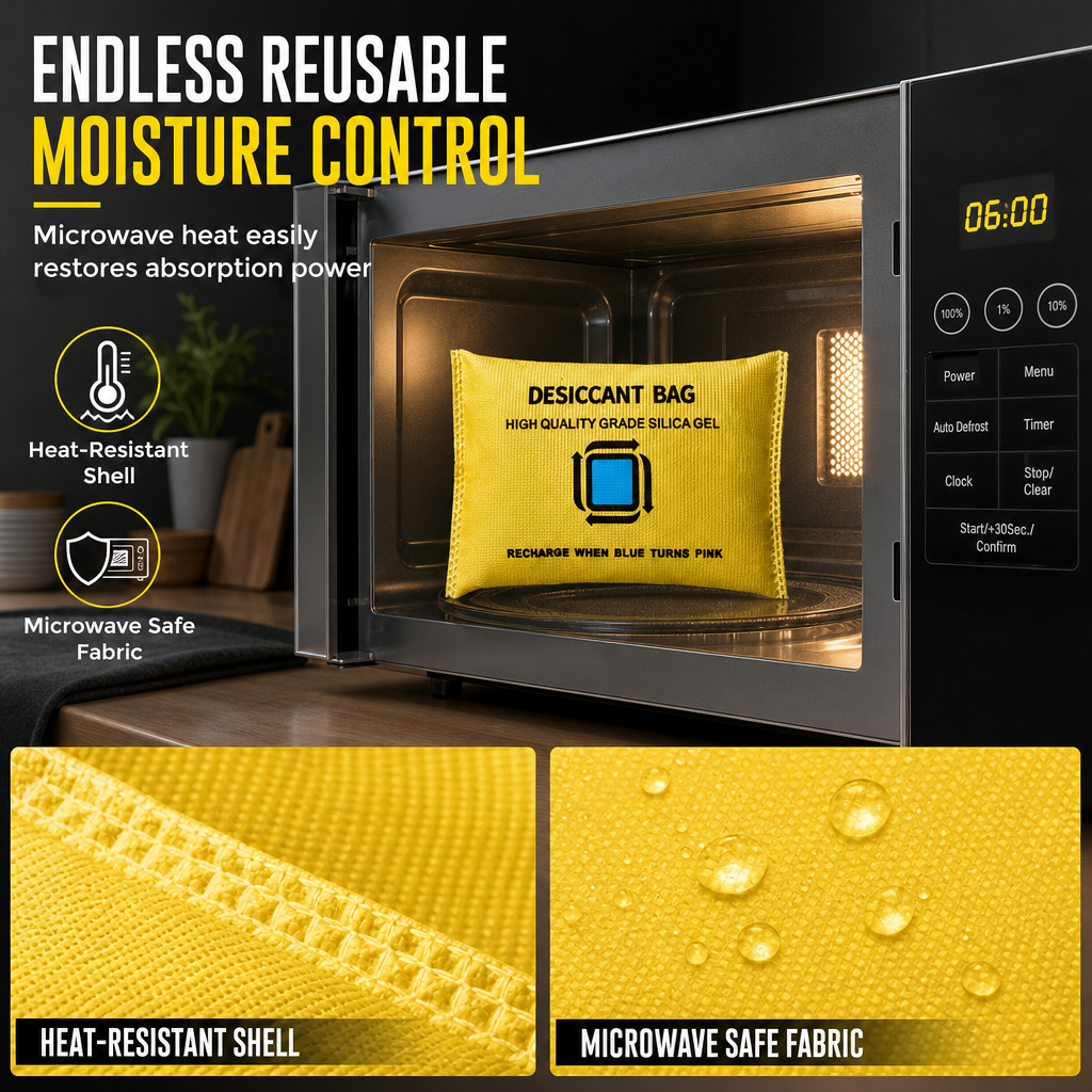 Reusable Silica Gel Car Dehumidifier Bag