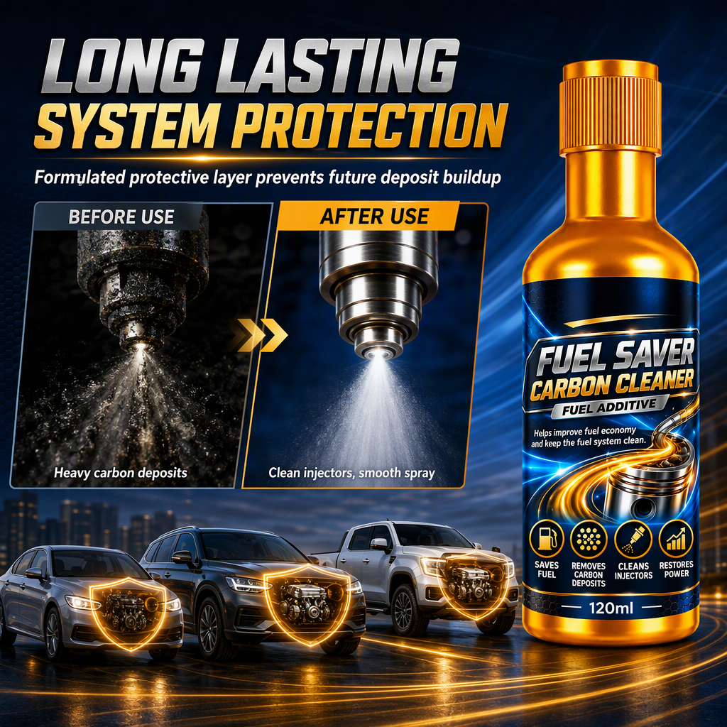Car System Cleaner Additive – Deep Injector Cleanse, Carbon Deposit Removal & Restore Lost MPG