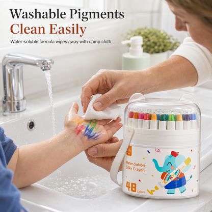 Washable Crayons and Oil Pastels for Kids