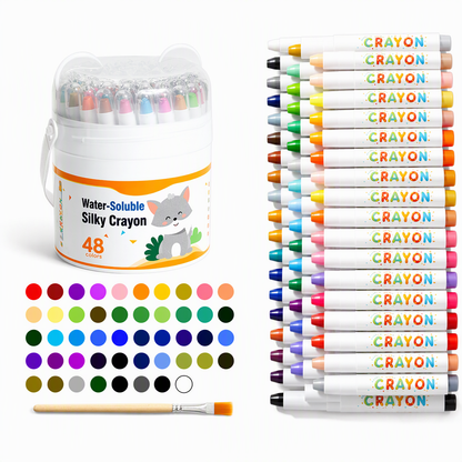 Washable Crayons and Oil Pastels for Kids