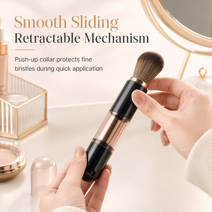 Portable Retractable Makeup Brush Set