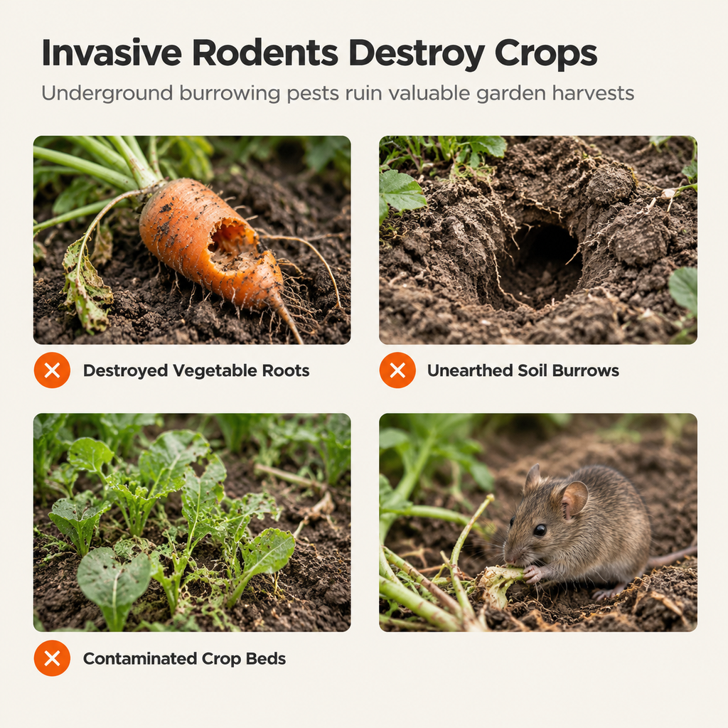 Solar-Powered Garden Rodent Deterrent – Cat Sound Device