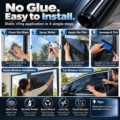 Multi-Purpose Scratch-Resistant Window Tint Film