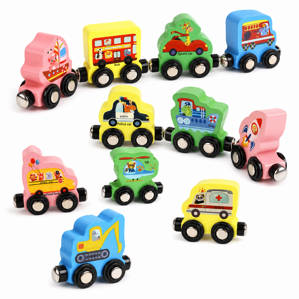 Magnetic Wooden Number Train, Early Learning Counting Toy, Perfect Gift for Toddlers Boys Girls