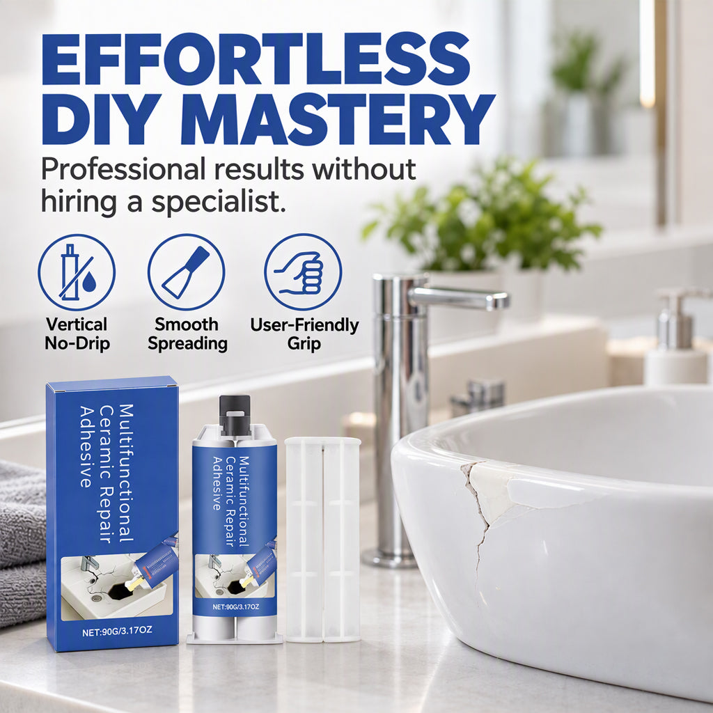 Ceramic Repair Adhesive Kit For Sinks And Tiles