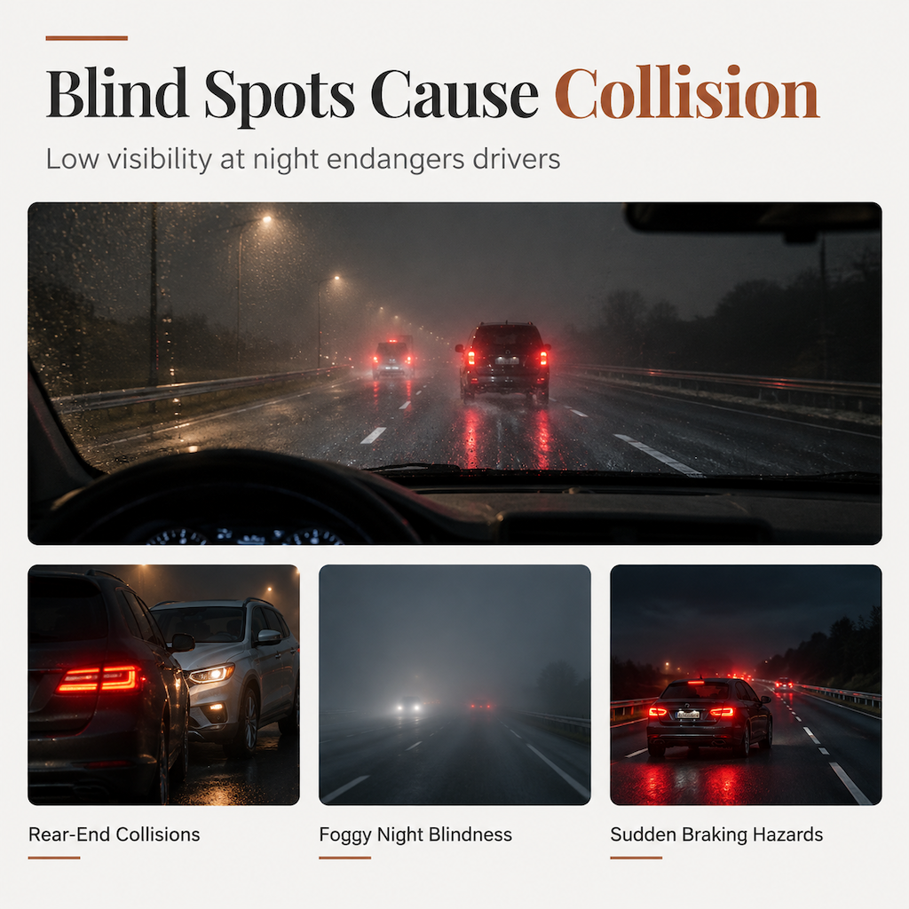 Universal Solar LED Warning Light for Cars and Motorcycles